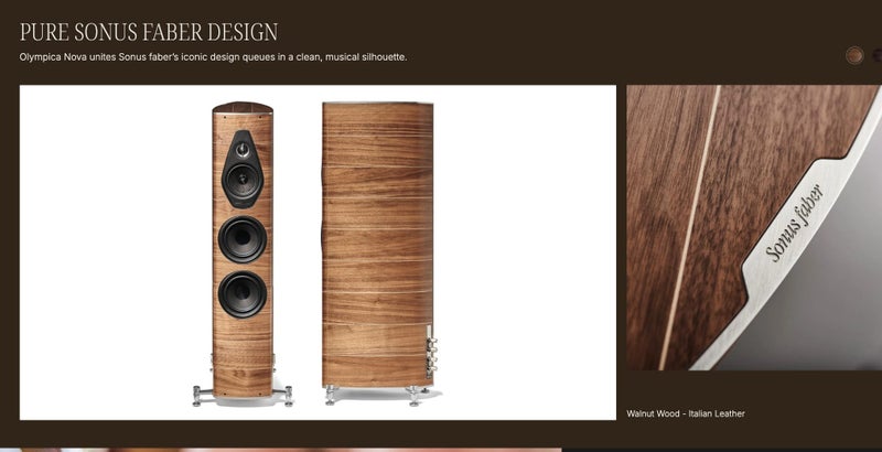 Sonus Faber Olympica Nova III Floor Speaker Brand New - GreshamTech