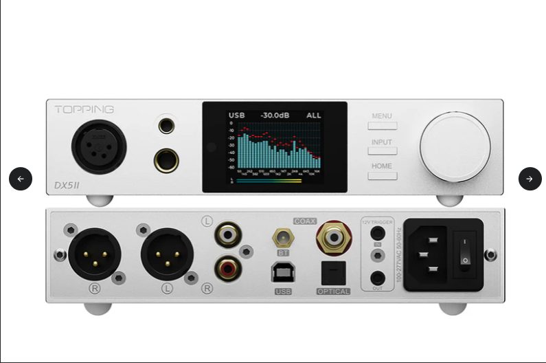 TOPPING DX5 II Dual ES9039Q2M DAC DAP & Headphone Player Brand New - GreshamTech