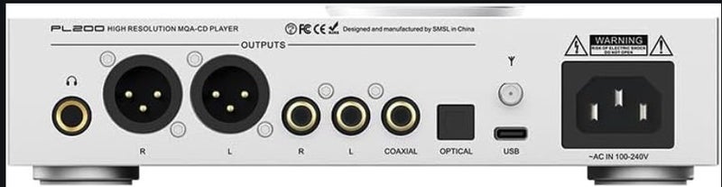 SMSL S.M.S.L PL200 MQA CD Player DAC AK4499EX DSD512 Bluetooth LDAC Aptx-HD New - GreshamTech