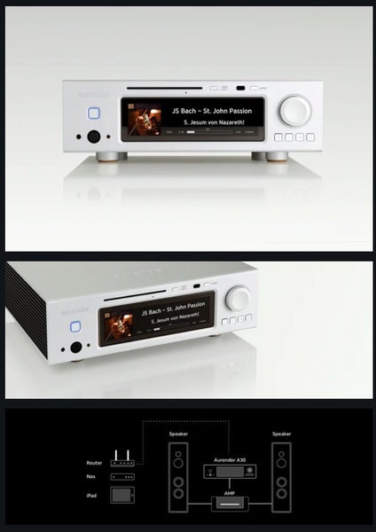 Aurender A30 Flagship Digital Music Player Streamer CD Ripper As New Ex-Demo - GreshamTech