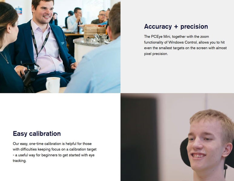 PCeye Mini Tobii Dynavox Eye movement eye tracker Like New (9.5/10 condition - GreshamTech