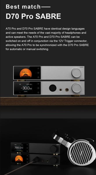 Topping A70 Pro Headphone Amplifier Pre-Amplifier 6.35mm/4.4mm Brand New - GreshamTech