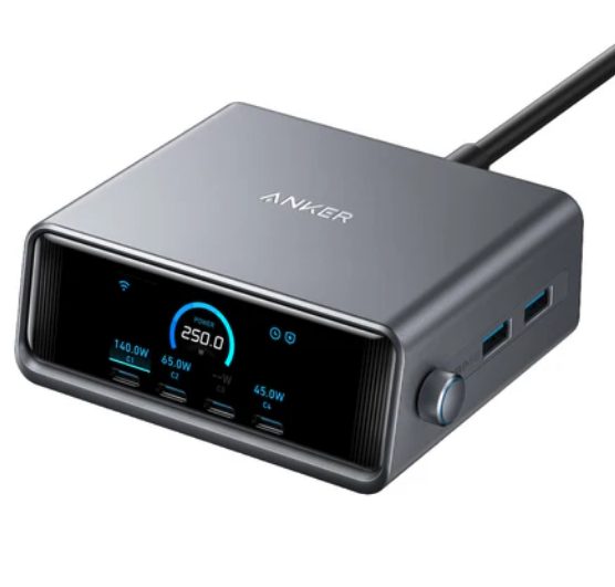ANKER GaN Prime Smart Desktop Charging station 250W Brand New - GreshamTech