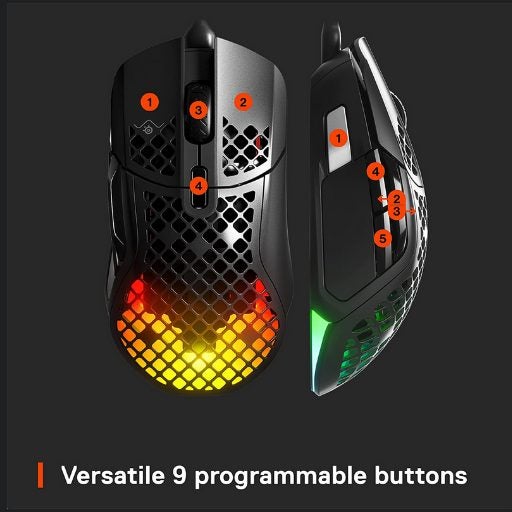 Steelseries Aerox 5 Wired Mouse Corded Mice Brand New (0801) - GreshamTech