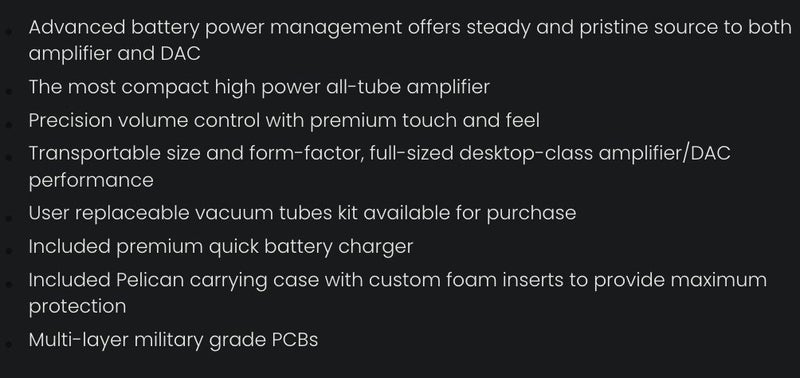 Woo Audio WA8 Eclipse Battery Operated DAC and Amp Like New condition bragain - GreshamTech