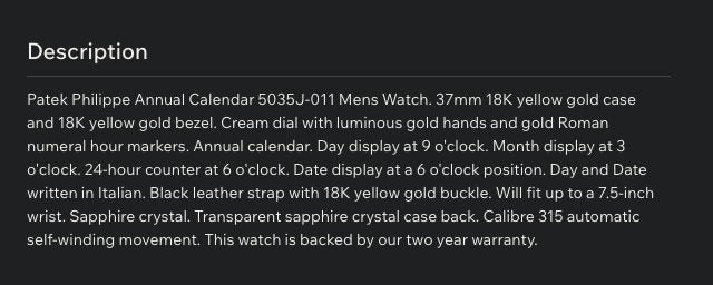 Patek Philippe 5035J 18K Gold Automatic 37mm Calender Moon PHase Watch Like New - GreshamTech