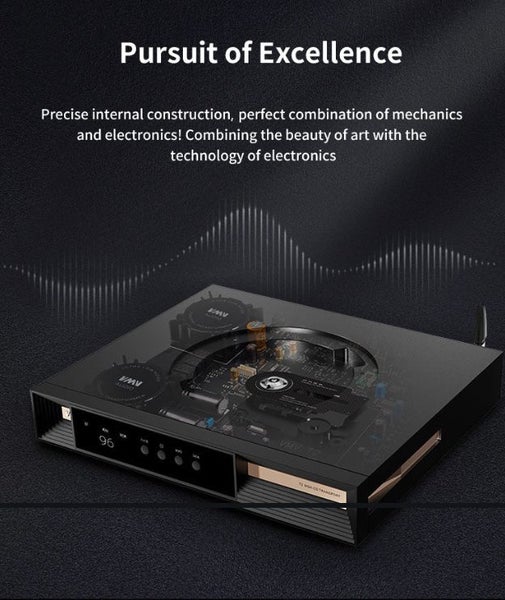 SMSL VMV T2 MQA CD Player Digital HDD Media Center MQA DAC Brand New - GreshamTech