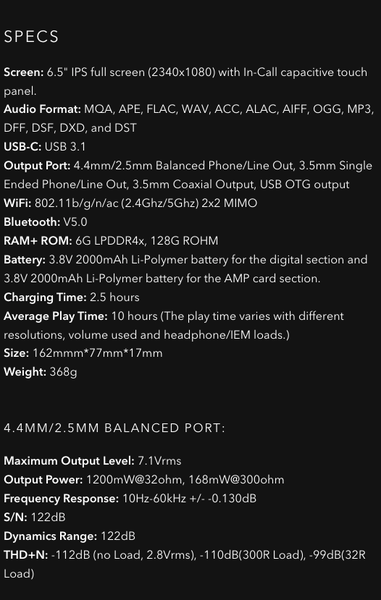 iBasso DX320 Edition X DAC DAP Music Player high fidelity DSD Like New ex-demo - GreshamTech