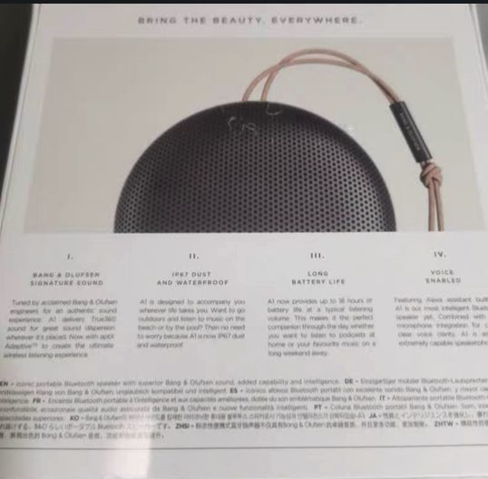 B&O Beosound A1 2rd Gen wireless Bluetooth Home Speaker Brand New - GreshamTech