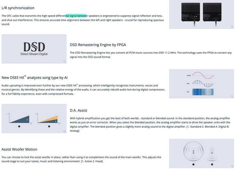 Sony SA-Z1 Signature Series Hi-Res Near Field Powered Speaker System Like New - GreshamTech