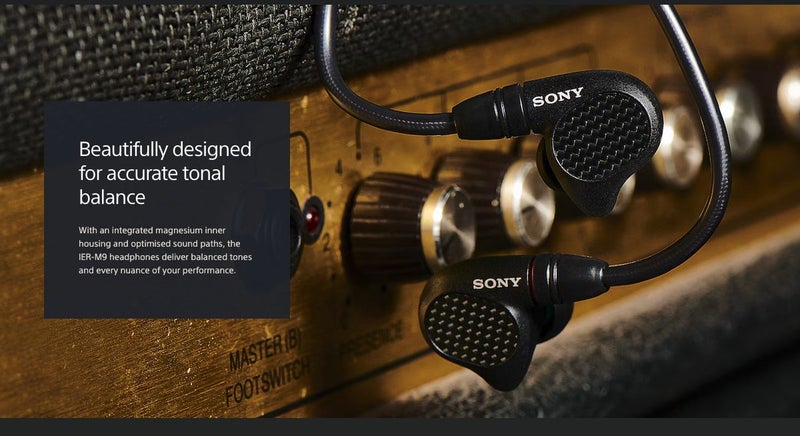 SONY IER-M9 IEM Hi-Res In-Ear Headphones Wired Brand New - GreshamTech