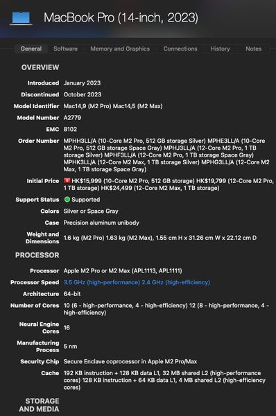 Macbook Pro 14 2023 M2 Max 32GB+1TB Like New PING ( A2779 , mini LED Display ) - GreshamTech