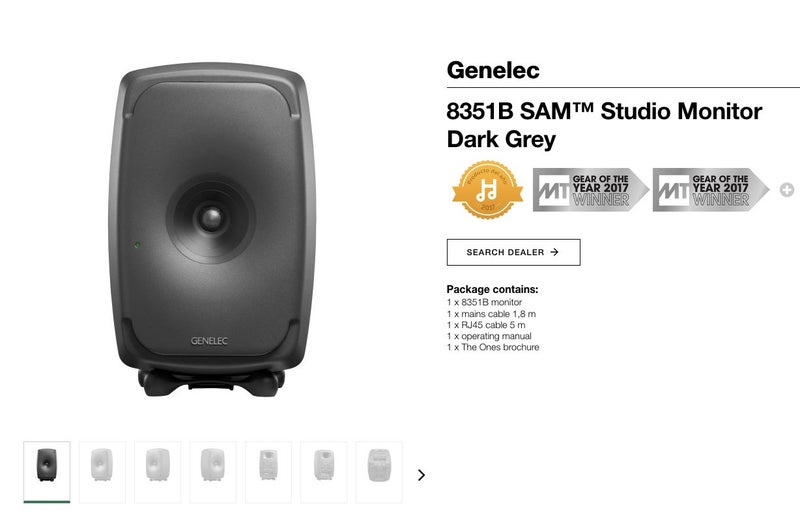 Genelec 8351B SAM™ Studio Monitor Speaker Brand New (Single) - GreshamTech