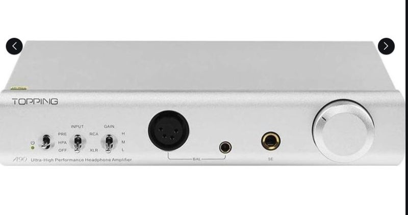 Topping A90 Headphone Amplifier Pre-Amplifier 6.35mm/4.4mm Like New - GreshamTech