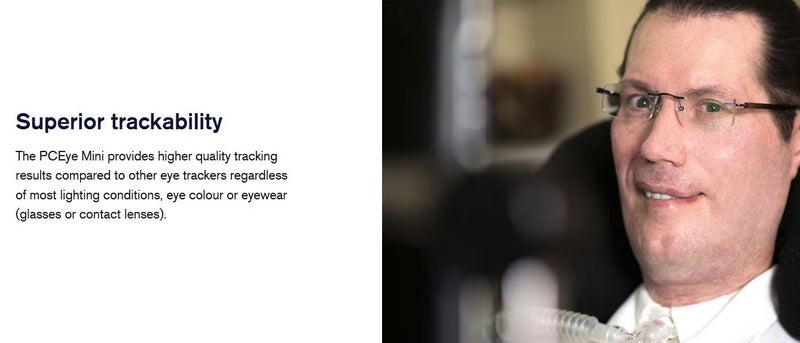 PCeye Mini Tobii Dynavox Eye movement eye tracker Like New (9.5/10 condition - GreshamTech