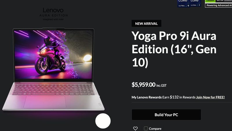 Lenovo YOGA Pro 16 inch RTX5060 32GB+1TB 2 Layers Touch 120hz OLED 1100nits New - GreshamTech