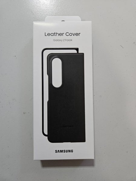 Samsung Galaxy Z Fold 4 / Fold4 Leather Case Black Brand New original (0664) - GreshamTech