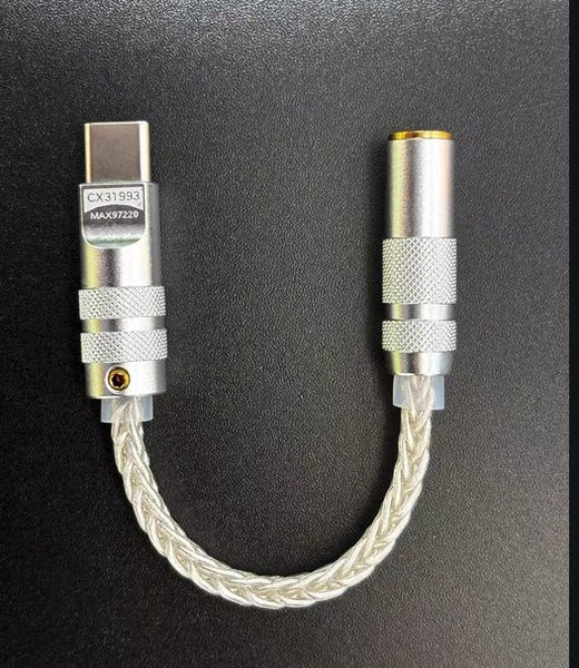 Apple / Android Hi-Fi USB-C to 3.5mm Headphone Jack Adapter CX31993 DAC New - GreshamTech