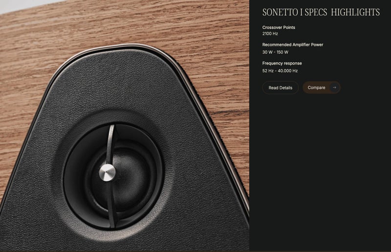 Sonus Faber SONETTO I Gen2 Bookshelf Speaker Brand New - GreshamTech