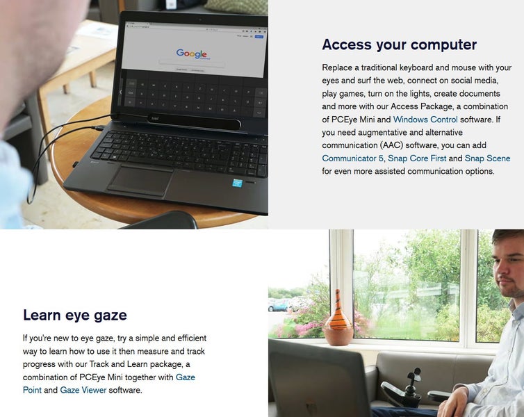 PCeye Mini Tobii Dynavox Eye movement eye tracker Like New (9.5/10 condition - GreshamTech