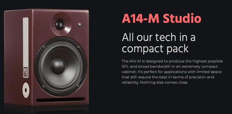 PSI Audio A14-M Studio Monitor Speaker Like New - GreshamTech