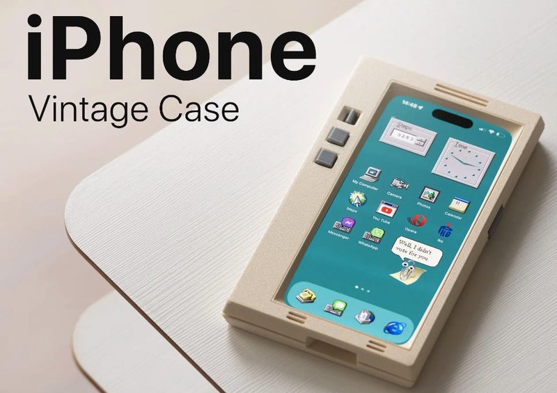 iPhone 12 / 13 /14 /15 16 / 16 Pro / 16 Pro Max Vintage PDA Case Brand New - GreshamTech