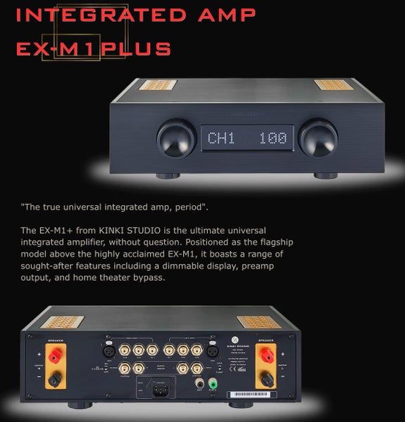 KINKI STUDIO PreAmp AMP Amplifier EX-M1+ Amplifier AMP Brand New - GreshamTech
