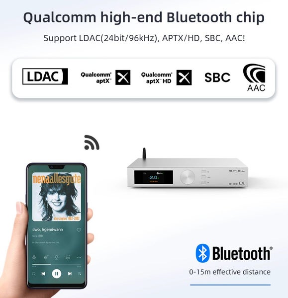 SMSL S.M.S.L Audio D400EX / D400 EX Audio high fidelity DAC DAP AK4499EX*2 New - GreshamTech