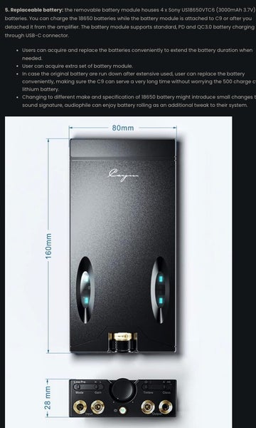 Cayin C9 Portable Headphone Amplifier Dual Nutube discrete Balanced Brand New - GreshamTech