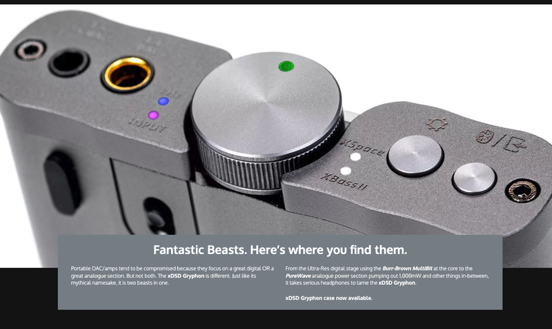 iFi xDSD Gryphon 2nd Gen Portable Balanced DAC & Headphone Amplifier DAP MQA Brand New - GreshamTech
