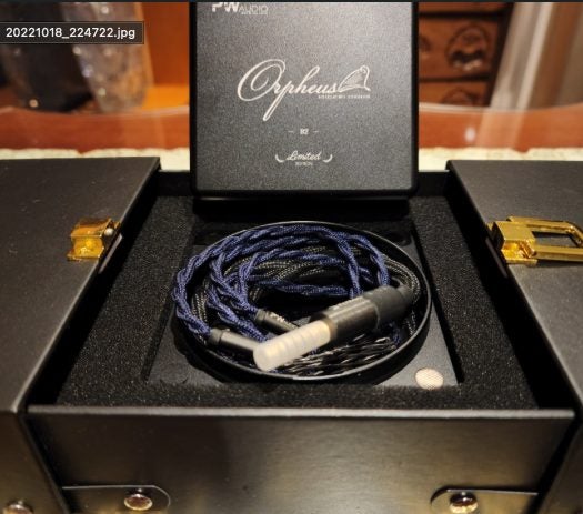 PWAudio Orpheus with Shielding audio upgrade cable Brand New - GreshamTech
