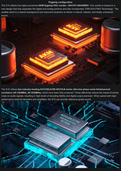 FiiO S15 Desktop High-Resolution Music Streamer Player DAC AK4499EX Brand New - GreshamTech