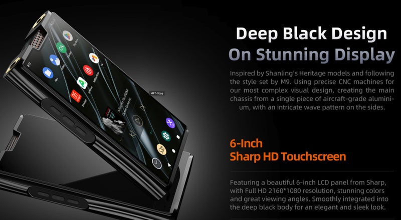 Shanling M8T Tube Android Music player Portable DAC DAP AK4499x2 Brand New - GreshamTech