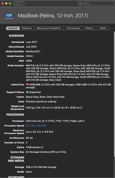 MacBook 12 A1534 15-17 LCD Display Screen Grey / Gold / Silver - GreshamTech