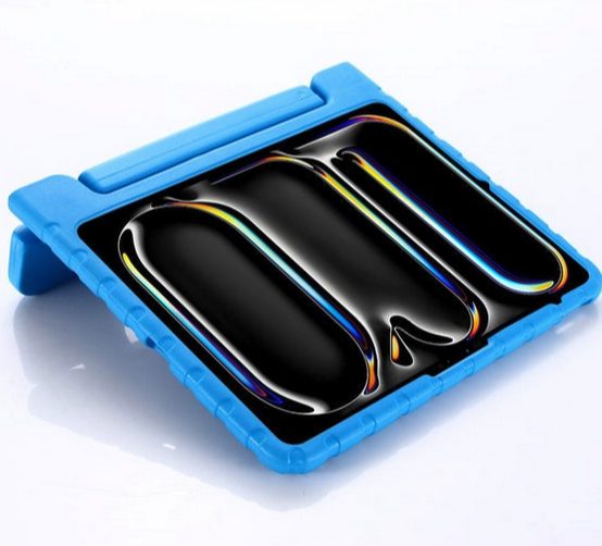 New iPad Pro 11 / 13 inch 2024 (M4) Shockproof Stand Case Blue color New - GreshamTech