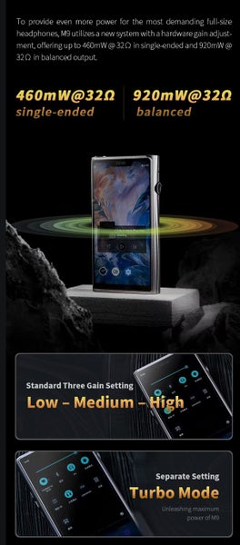 Shanling M9 Flagship music plyaer Portable Discrete DAC ak4499x2 Brand New - GreshamTech