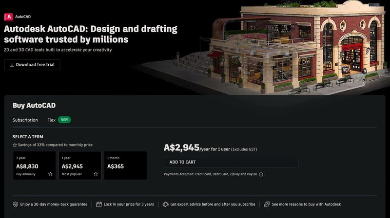 Autodesk CAD 2025 Design and drafting software Authentic forever license - GreshamTech