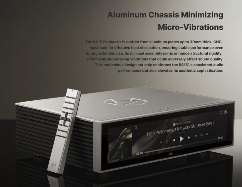 HiFi Rose RS151 DAC DAP high fidelity Streamer Digital Network Player Brand New - GreshamTech