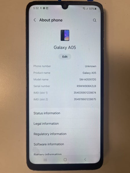 Samsung A05 4+64GB Dual Sim Ok condition 0840 - GreshamTech
