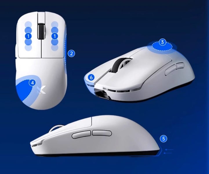 MCHOSE L7 Pro Lightweight Gaming Mouse 39G 8K 2.4G Bluetooth Brand New - GreshamTech