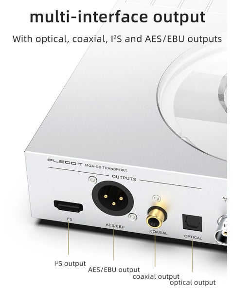 SMSL S.M.S.L PL200T MQA CD Player DAC DSD512 Bluetooth LDAC Aptx-HD New - GreshamTech