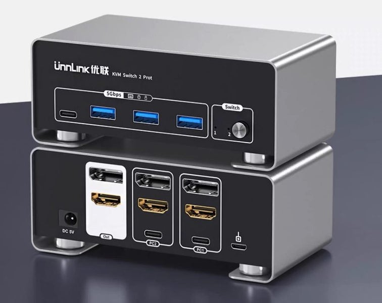 ULink KVM for Display and Mice Keyboard DP and HDMI 8K 60hz and 4K 240Hz New - GreshamTech