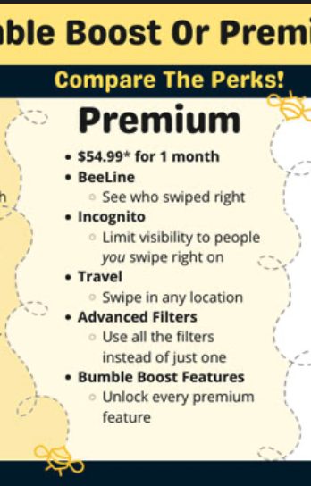 Bumble premium forever license subscription social dating app iOS / Android - GreshamTech