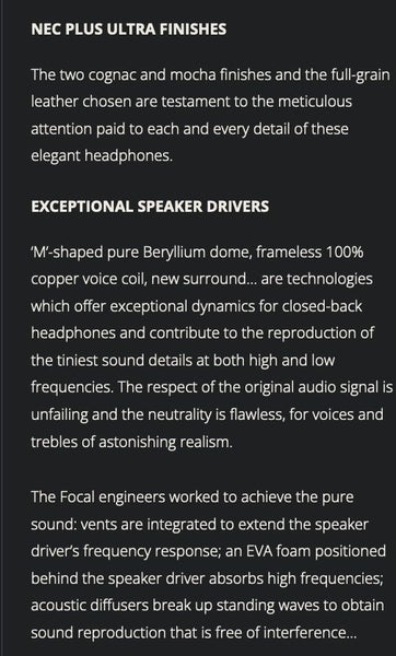 Focal Stellia Closed-Back Wired Headphones Ex-demo Good condition no box - GreshamTech