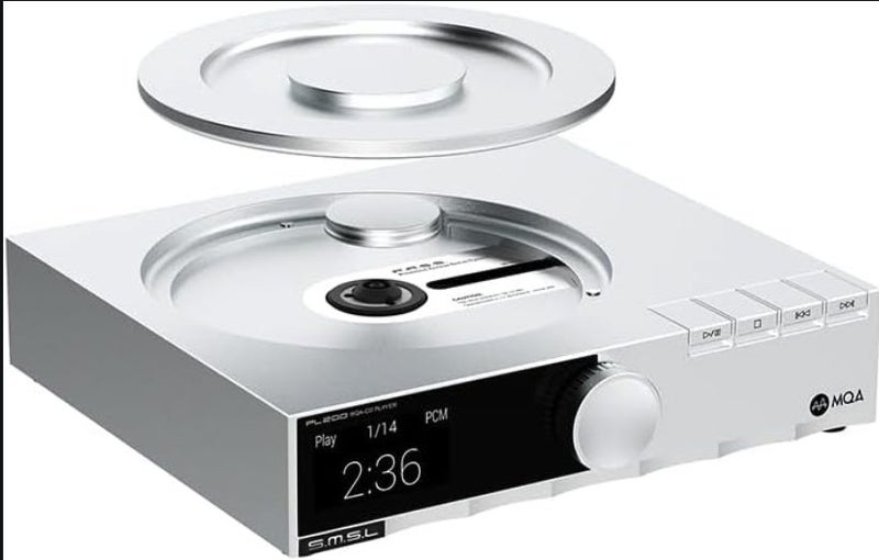 SMSL S.M.S.L PL200 MQA CD Player DAC AK4499EX DSD512 Bluetooth LDAC Aptx-HD New - GreshamTech