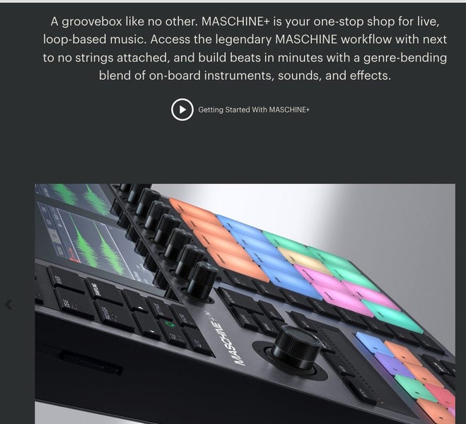 Maschine+ LaunchPad Drum Machine STANDALONE PRODUCTION AND PERFORMANCE Brand New - GreshamTech