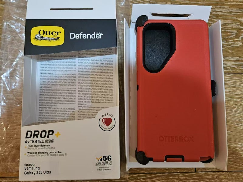 Samsung S25 Ultra 5G / S25Ultra Otterbox Defender Case Red (0811) - GreshamTech