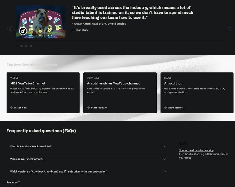 Autodesk Arnold: Render detailed 3D character software Authentic 1 years license - GreshamTech