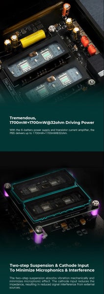 iBasso PB5 OSPREY Dual Nutube 6P1 Vacuum Balanced Tubes - GreshamTech