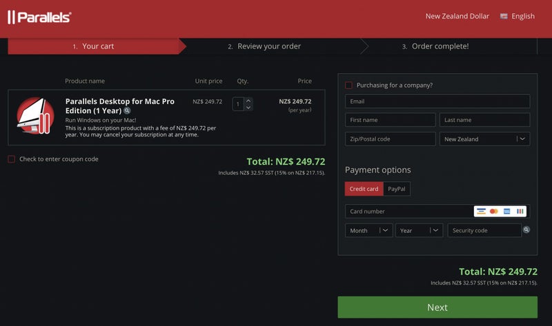 Parallels Desktop 18 for mac / Pro Edition forever license ( Genuine ) 0545 - GreshamTech
